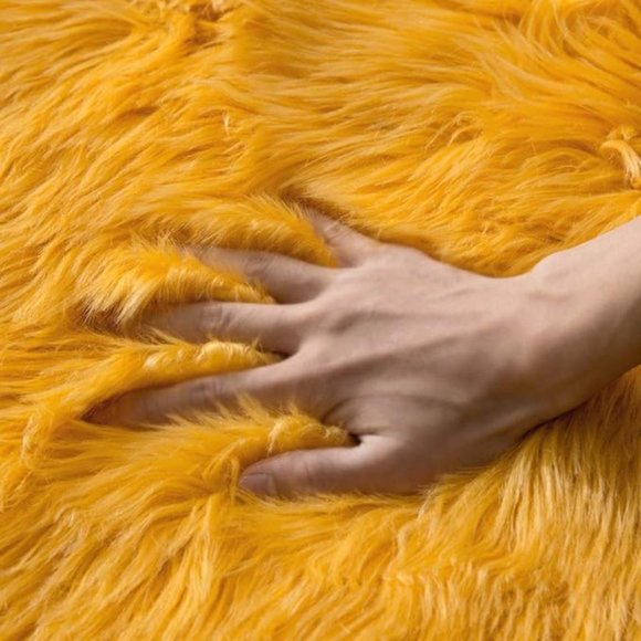 Luxury orange soft fluffy rug SIZE 2 x 3ft - Picture 9 of 10